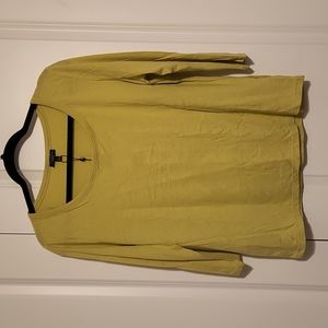 Talbots Scoop Neck Green XL 3/4 sleeve shirt